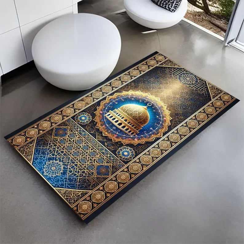 Divine Comfort Soft Muslim Prayer Rugs Turkish and Personalized Prayer Carpets and Flannel Floor Mat Perfect Gifts for Muslims