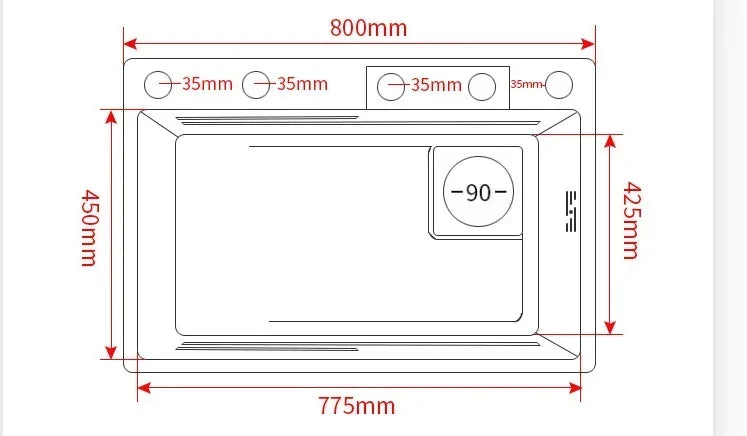 Gold 304 Stainless Steel kitchen Waterfall Sink,Washing Basin,Large Single Slot Sink Crockery Drainer Gourmet Faucet kitchen