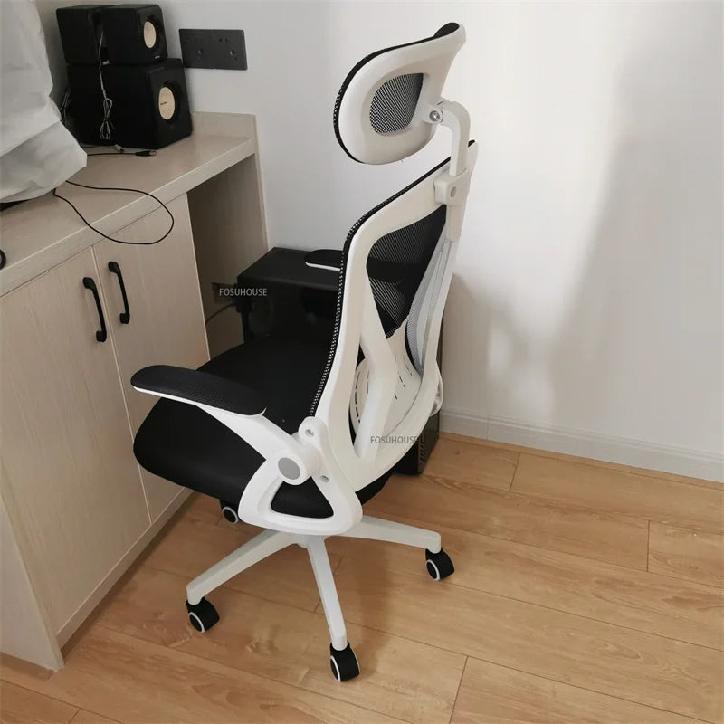 Nordic Office Chair Ergonomic Office Furniture Comfortable Sedentary Gaming Chair Lift Swivel Meeting Room Staff Computer Chair