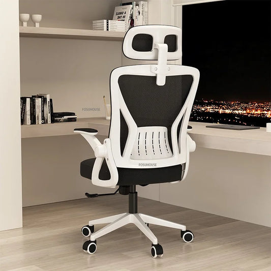 Nordic Office Chair Ergonomic Office Furniture Comfortable Sedentary Gaming Chair Lift Swivel Meeting Room Staff Computer Chair