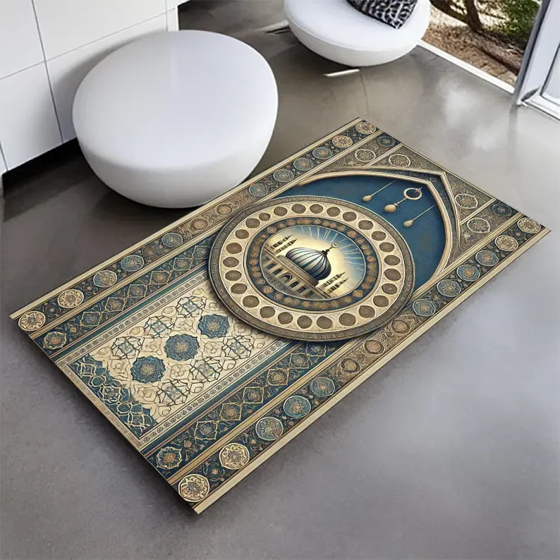 Divine Comfort Soft Muslim Prayer Rugs Turkish and Personalized Prayer Carpets and Flannel Floor Mat Perfect Gifts for Muslims