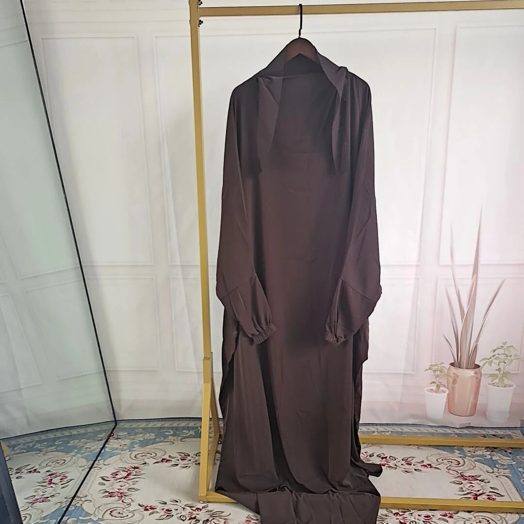 Ramadan Abaya for Muslim Women,Loose Jilbab, Turkey, Solid Color Djellaba, Islamic Prayer Dresses, Dubai Moroccan Caftan