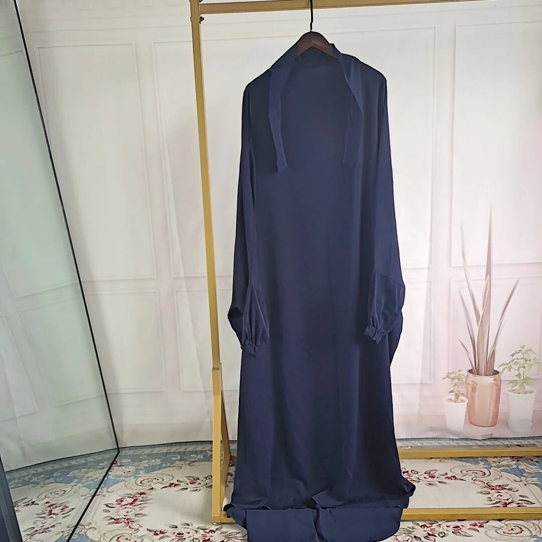 Ramadan Abaya for Muslim Women,Loose Jilbab, Turkey, Solid Color Djellaba, Islamic Prayer Dresses, Dubai Moroccan Caftan