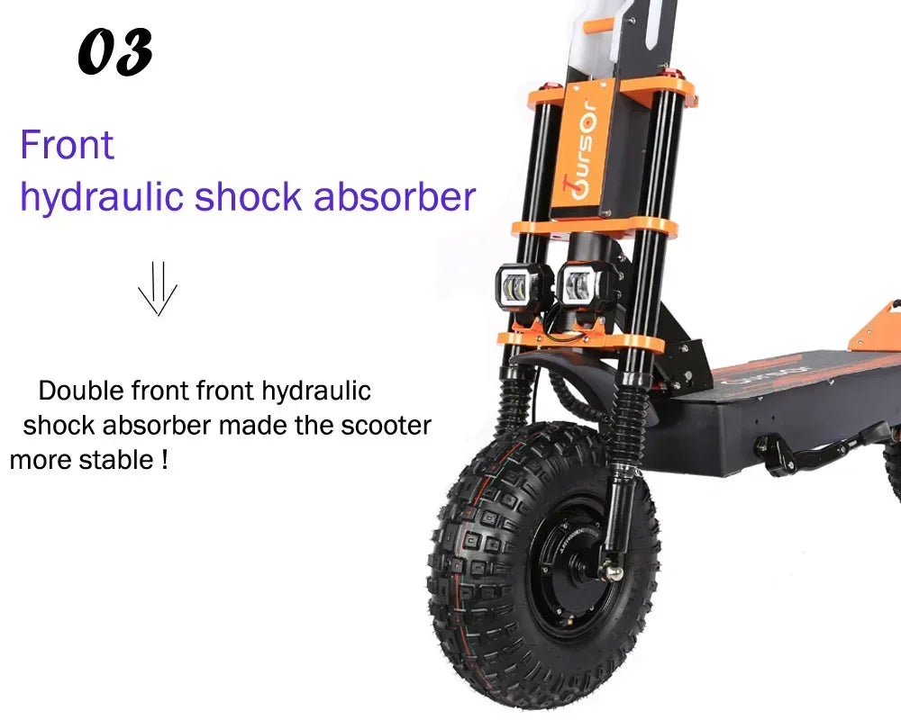 2024 Escooter X8PRO New 8000W 60V 40AH 13-14inch Dual Motor Adult Off-road Electric Scooter Max Speed 100KM/H Max Mileage120KM