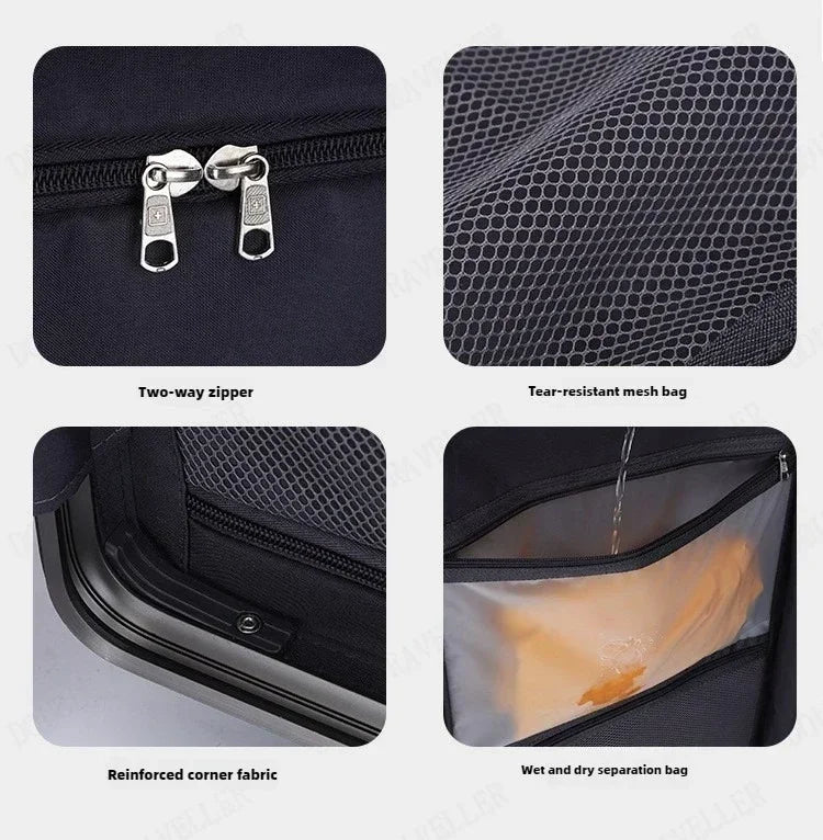 Multifunctional Suitcase Trolley Suitcase Computer Boarding Travel Luggage Large-capacity Suitcase Password Box Luggage