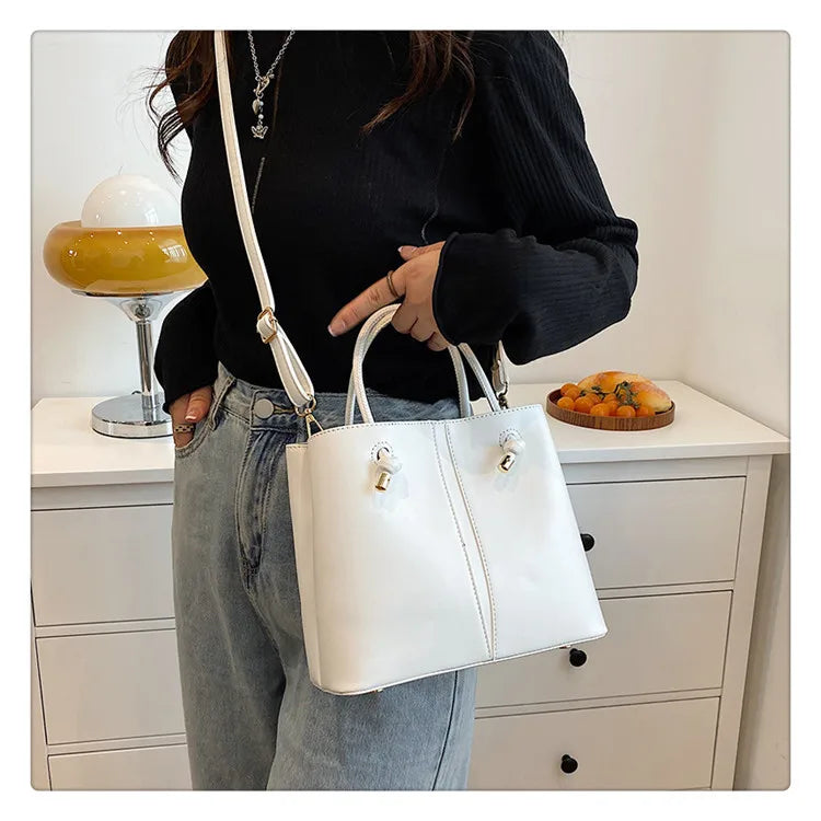 Designer Bag Knot Handle Bucket Bags for Women 2023 Brands Purses and Handbags Commute Black Shoulder Crossbody Bag Tote Clutch