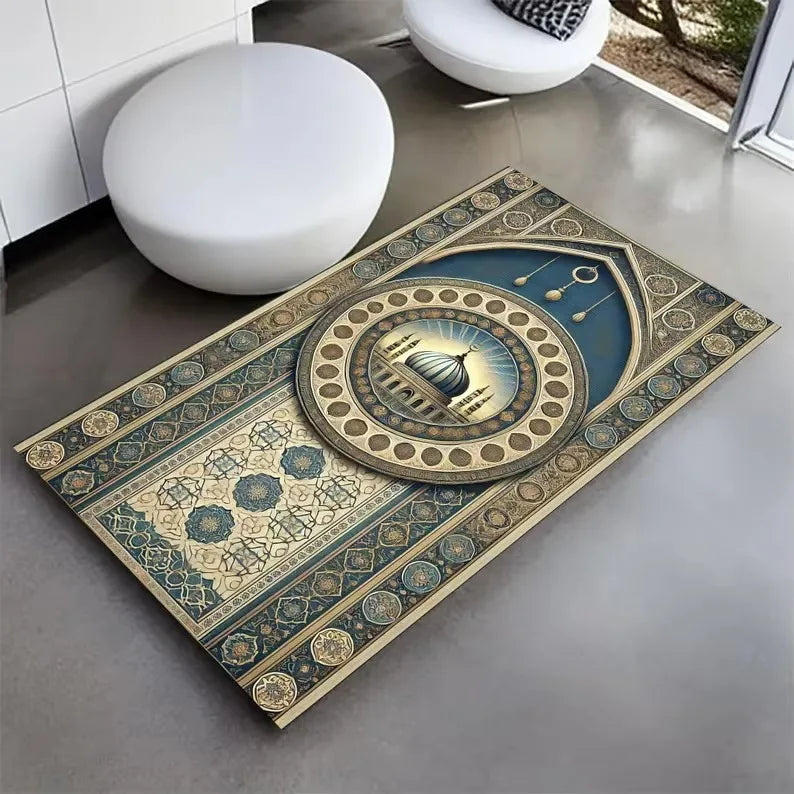 Muslim Prayer Carpets for Living Room Decoration Bedroom Bathroom Doormats Non Slip Floor Mat Home Sofa Coffee Table Area Rugs