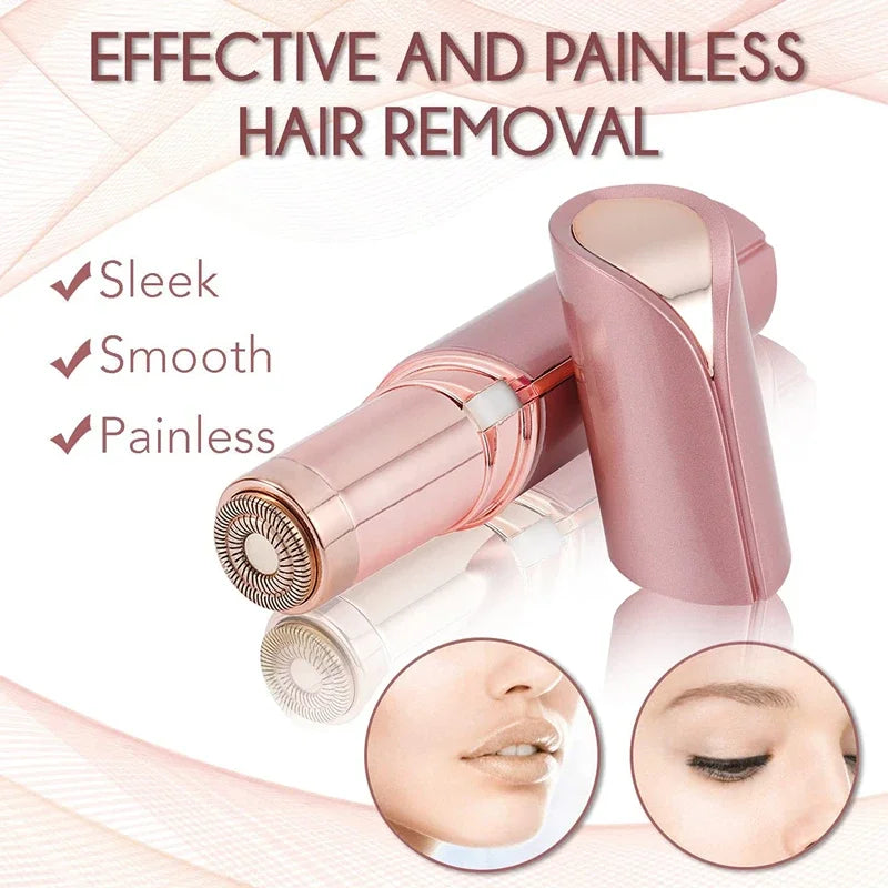 2024 New Epilator Face Hair Removal Lipstick Shaver USB Electric Eyebrow Trimmer Women's Hair Remover Mini Shaver epilator