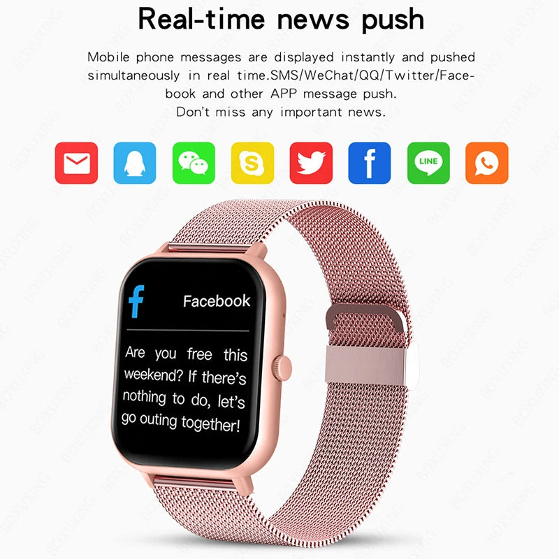 2025 New For Xiaomi Smart Watch Women Bluetooth Call Sport Fitness Tracker Watch Health Monitor Fashion Ladies Men Smartwatch