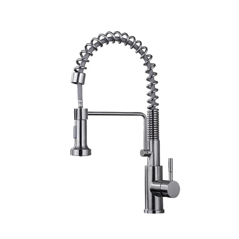 Pull Out Sensor Kitchen Sink Faucets 304 Stainless Steel Black/Nickel Smart Induction Mixed Tap Touch Control Sink Tap Torneira