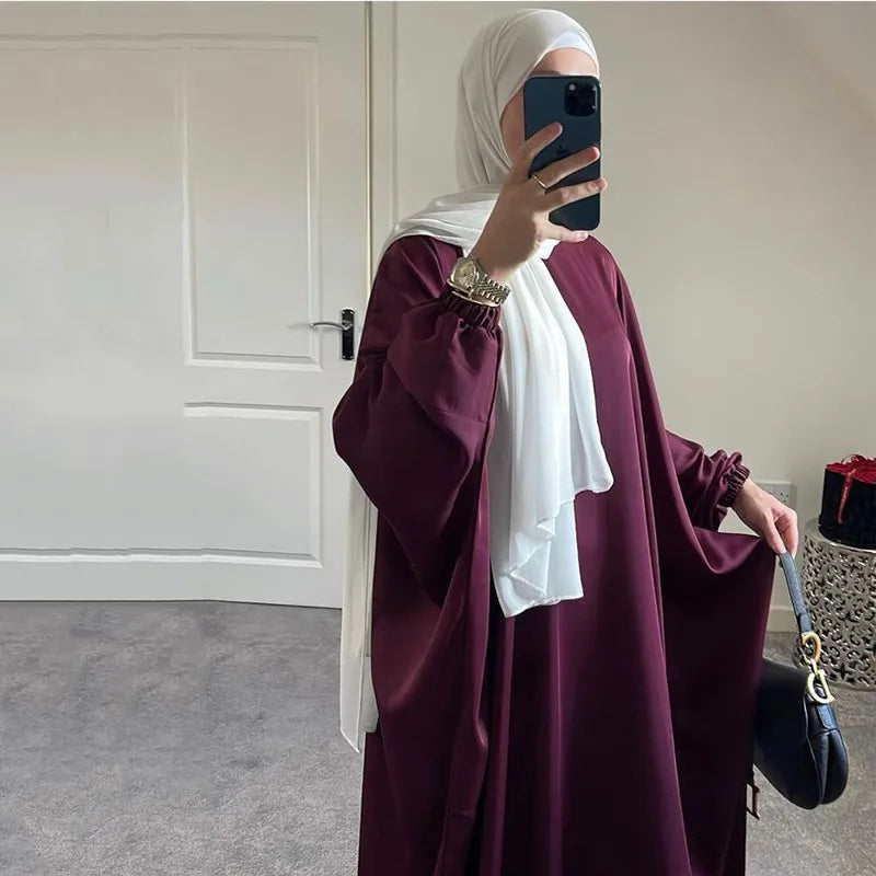 Ramadan Abaya for Muslim Women,Loose Jilbab, Turkey, Solid Color Djellaba, Islamic Prayer Dresses, Dubai Moroccan Caftan