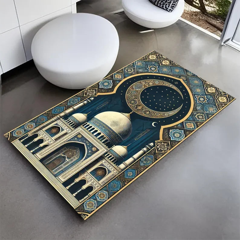 Divine Comfort Soft Muslim Prayer Rugs Turkish and Personalized Prayer Carpets and Flannel Floor Mat Perfect Gifts for Muslims