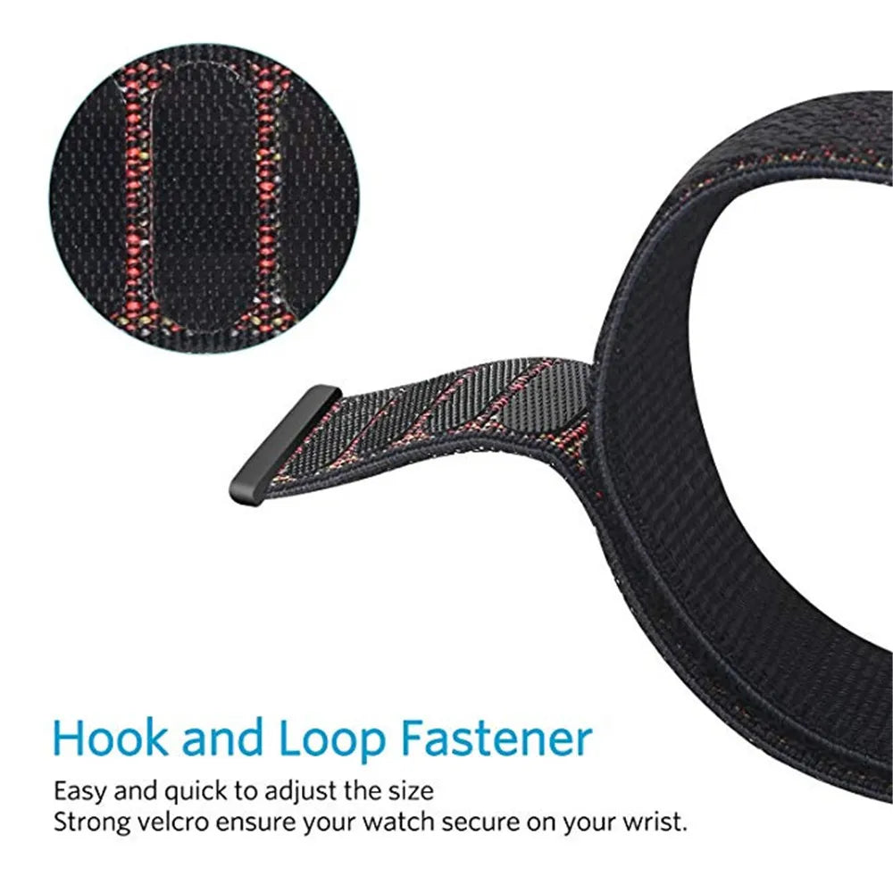 Nylon Loop Woven Strap for Huami Amazfit GTR 42MM 47MM Smart Watch Wearable Wrist Bracelet for Amazfit GTS 3 2 2e Watchband