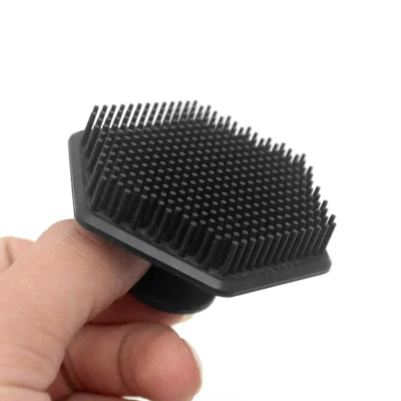 Facial Cleansing Silicone Brush Scrub Exfoliating Unisex Beard Brush Massage Skin Care Miniature Face Deep Clean