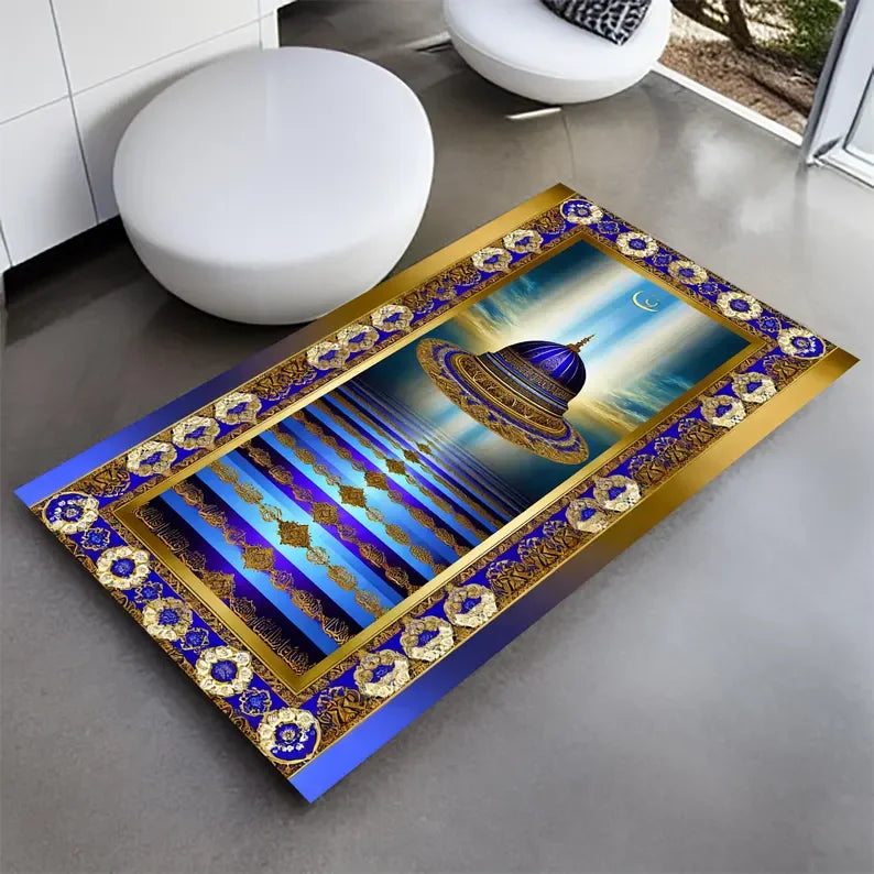 Divine Comfort Soft Muslim Prayer Rugs Turkish and Personalized Prayer Carpets and Flannel Floor Mat Perfect Gifts for Muslims