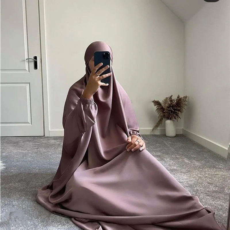 Ramadan Abaya for Muslim Women,Loose Jilbab, Turkey, Solid Color Djellaba, Islamic Prayer Dresses, Dubai Moroccan Caftan