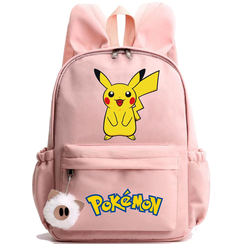 Monster Movie Pokemon Backpack Children Toy Schoolbag Pikachu Charizard Gengar Bulbasaur Backpack Kid Birthday Gift Toy