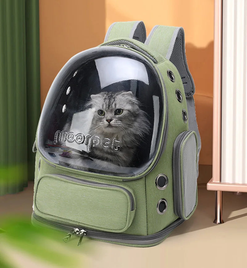 Transparent Pet Cat Carrier Bag Outdoor Travel Backpack for Cats Small Dogs Breathable Cat Carrying Bag Pet Supplies