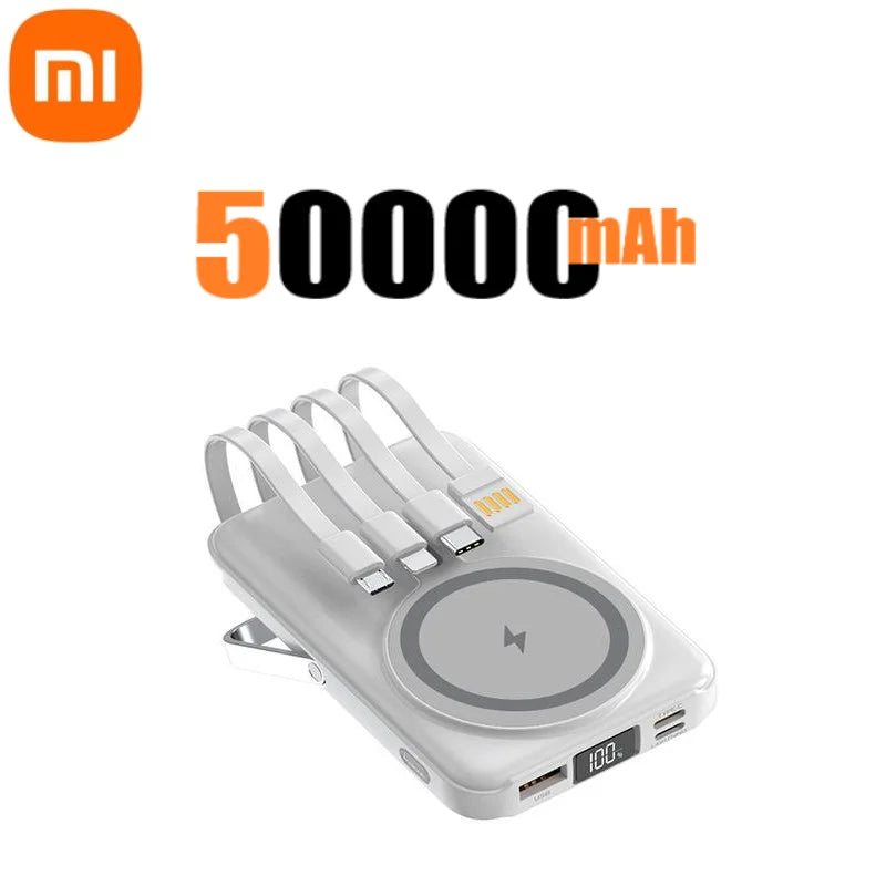 Xiaomi 22.5W 200000mAh Magnetic Wireless Charger Power Bank with Phone Holder PowerBank For iPhone Samsung Huawei Fast Charging