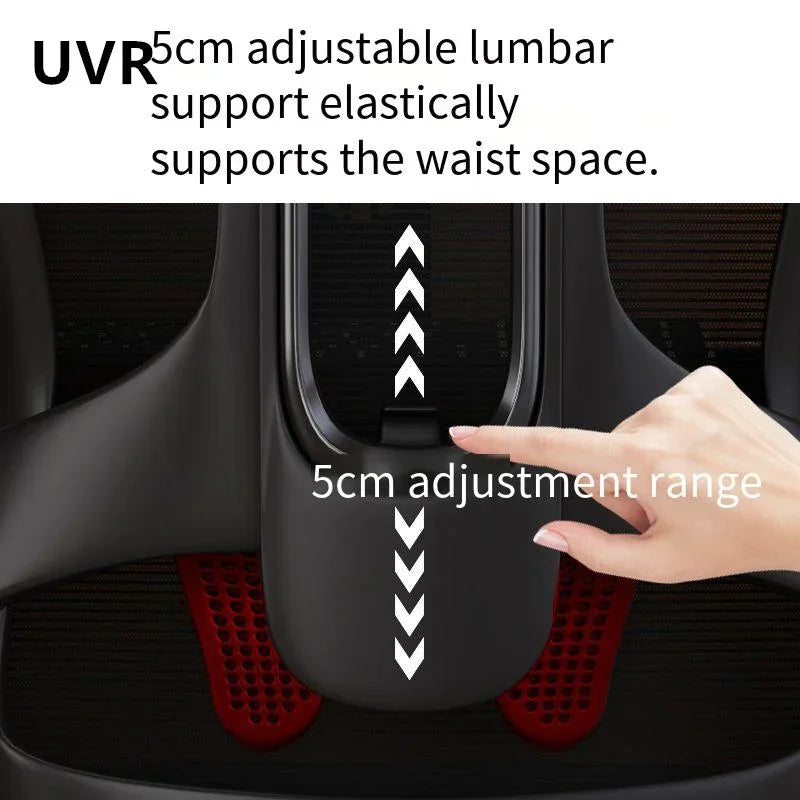 UVR Computer Chair Armchair Comfortable Breathable Mesh Staff Chair Ergonomic Boss Chair Sponge Cushion Home Office Chair