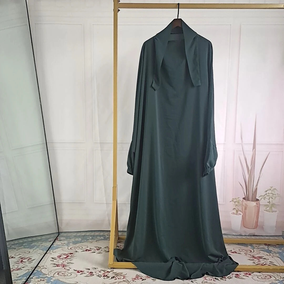 Ramadan Abaya for Muslim Women,Loose Jilbab, Turkey, Solid Color Djellaba, Islamic Prayer Dresses, Dubai Moroccan Caftan