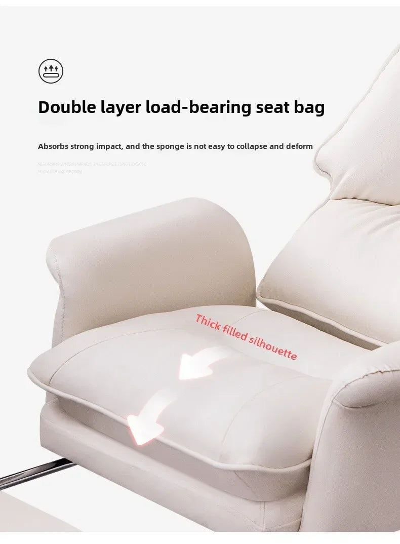 Computer chair household swivel chair study office sedentary boss chair reclining e-sports sofa chair live soft seat