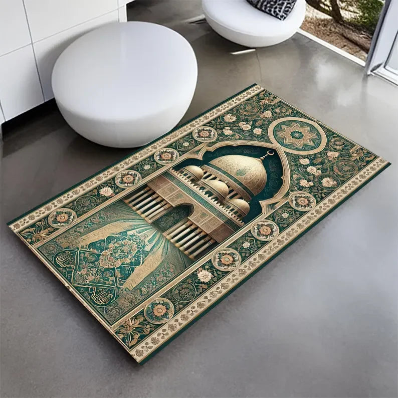 Divine Comfort Soft Muslim Prayer Rugs Turkish and Personalized Prayer Carpets and Flannel Floor Mat Perfect Gifts for Muslims