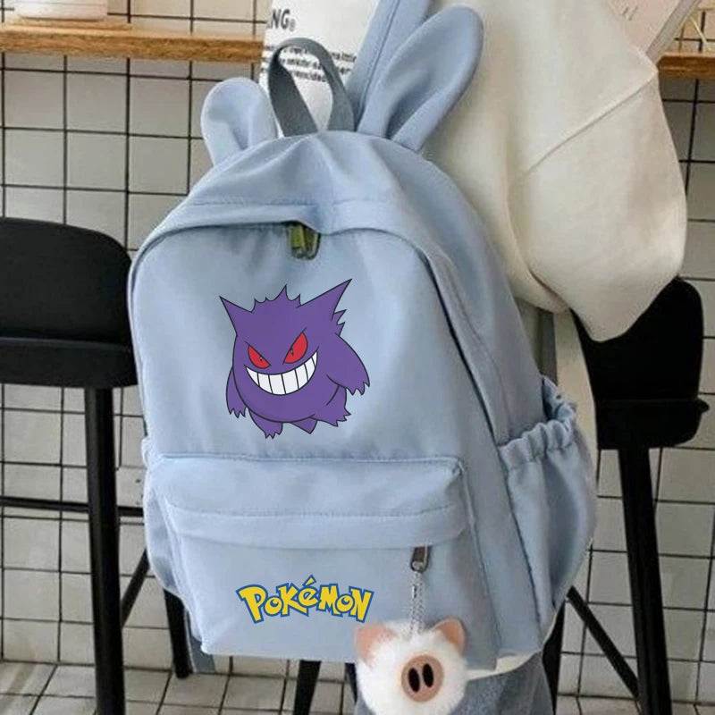 Monster Movie Pokemon Backpack Children Toy Schoolbag Pikachu Charizard Gengar Bulbasaur Backpack Kid Birthday Gift Toy