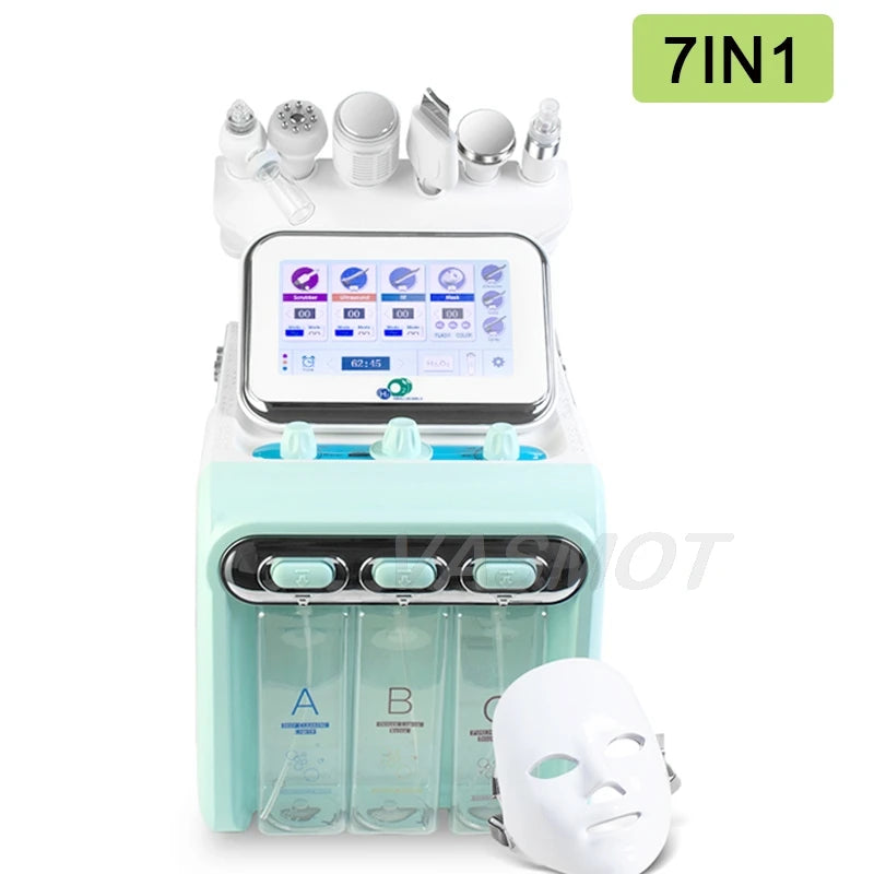 Hydrogen Oxygen Facial Machine Deep Cleansing RF Lifting Tightening Blackhead Removal Skin Care Water Dermabrasion Beauty Device