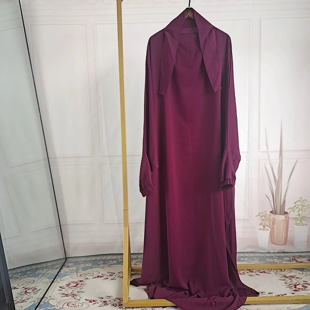 Ramadan Abaya for Muslim Women,Loose Jilbab, Turkey, Solid Color Djellaba, Islamic Prayer Dresses, Dubai Moroccan Caftan