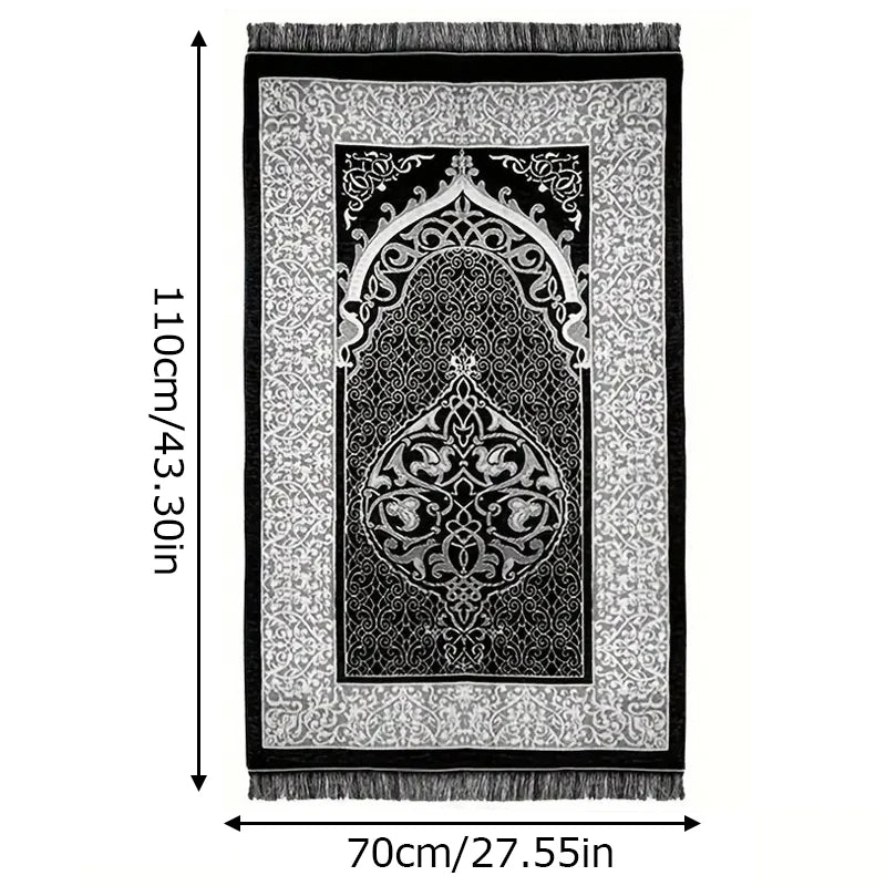 Muslim Prayer Mat Set Islamic Muslim Arabic Items Unisex Eid Ramadan Gift Prayer Beads Travel Home Portable Pocket Prayer Rug