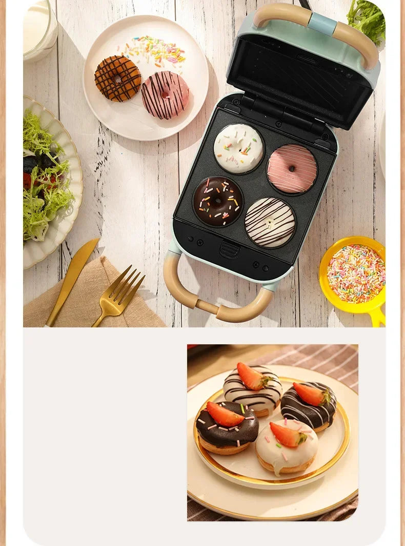 3 in 1 Waffle Maker 1PC Multifunctional Breakfast Machine Sanming smelting machine Grilled Fish Plate Doughnut Home Use