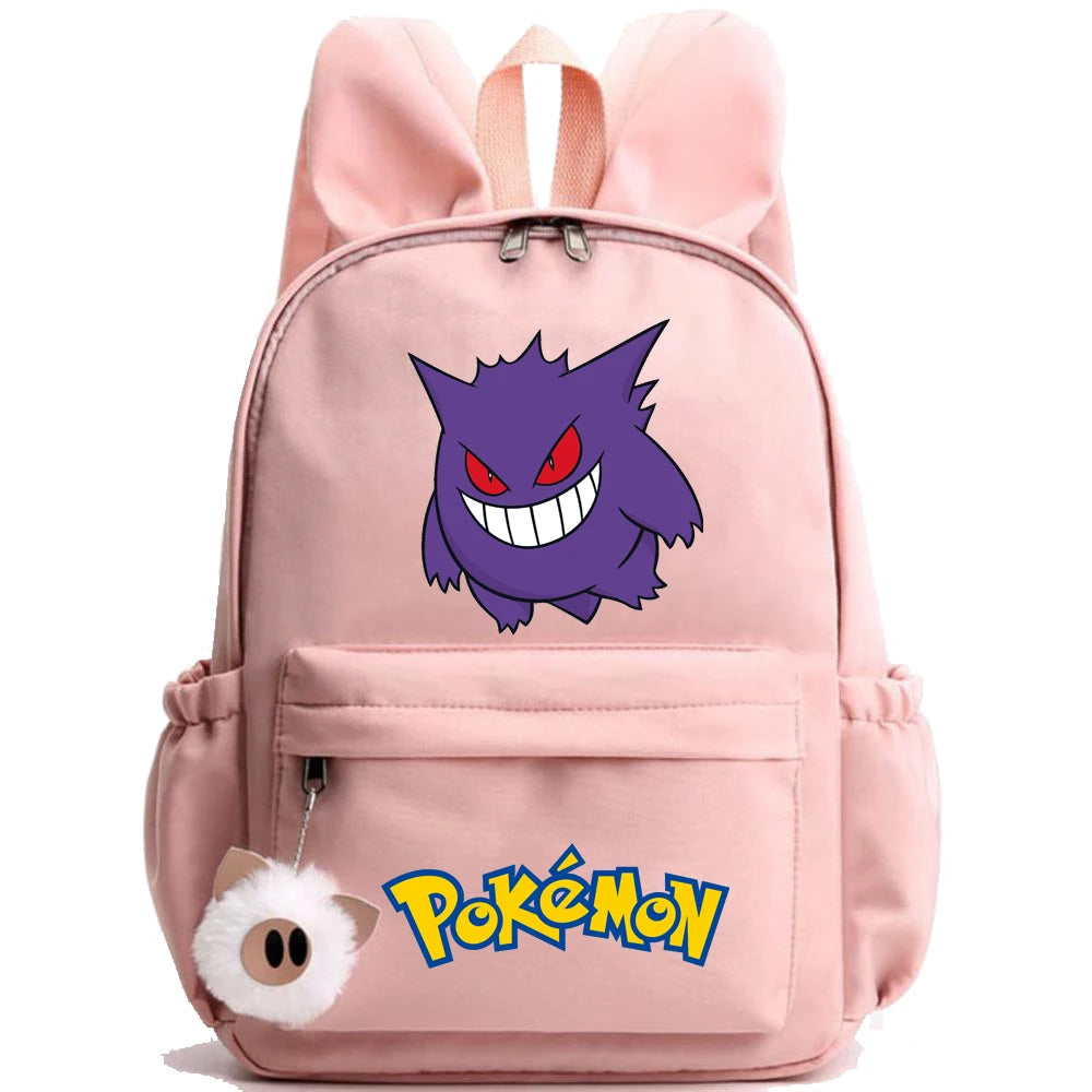 Monster Movie Pokemon Backpack Children Toy Schoolbag Pikachu Charizard Gengar Bulbasaur Backpack Kid Birthday Gift Toy