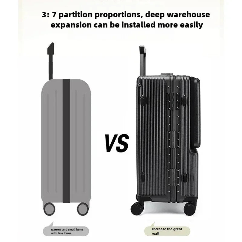 Multifunctional Suitcase Trolley Suitcase Computer Boarding Travel Luggage Large-capacity Suitcase Password Box Luggage