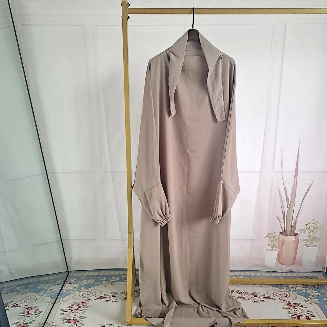 Ramadan Abaya for Muslim Women,Loose Jilbab, Turkey, Solid Color Djellaba, Islamic Prayer Dresses, Dubai Moroccan Caftan