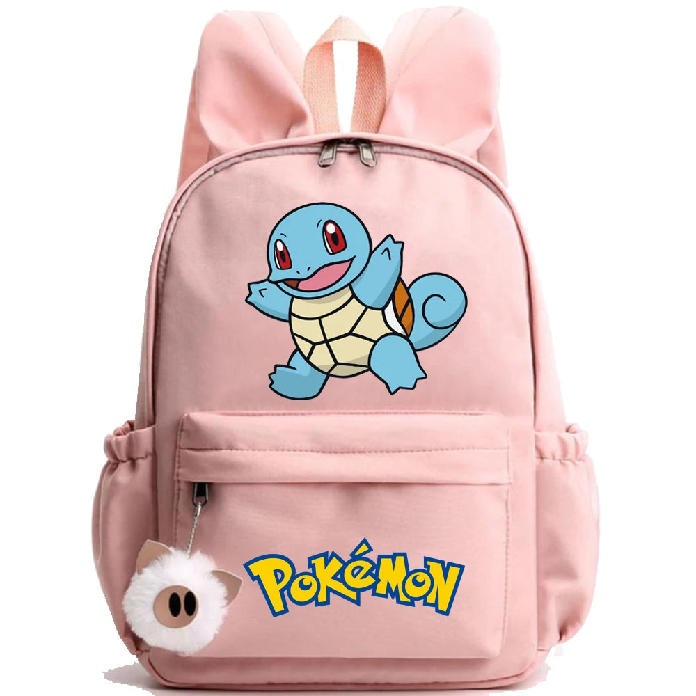 Monster Movie Pokemon Backpack Children Toy Schoolbag Pikachu Charizard Gengar Bulbasaur Backpack Kid Birthday Gift Toy