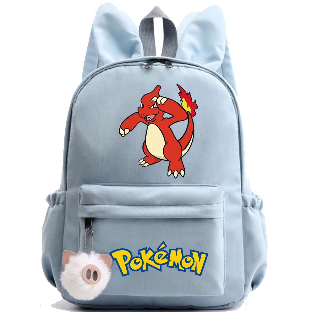 Monster Movie Pokemon Backpack Children Toy Schoolbag Pikachu Charizard Gengar Bulbasaur Backpack Kid Birthday Gift Toy