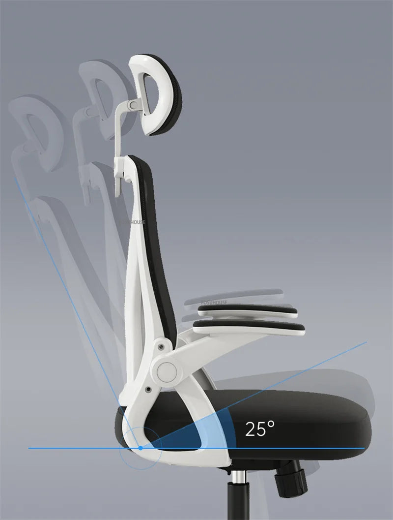 Nordic Office Chair Ergonomic Office Furniture Comfortable Sedentary Gaming Chair Lift Swivel Meeting Room Staff Computer Chair