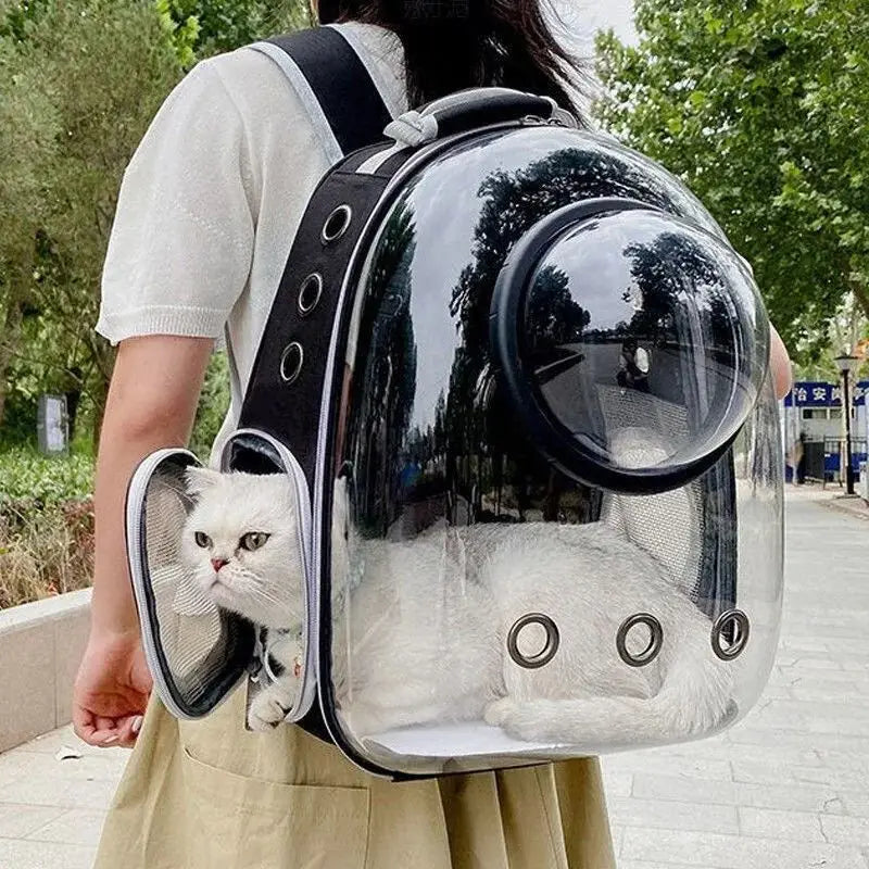 Cat Pet Carrier Backpack Portable Transparent Space Capsule Bubble Pet Backpack Cat Carrier Bag Breathable Pet Outgoing Backpack