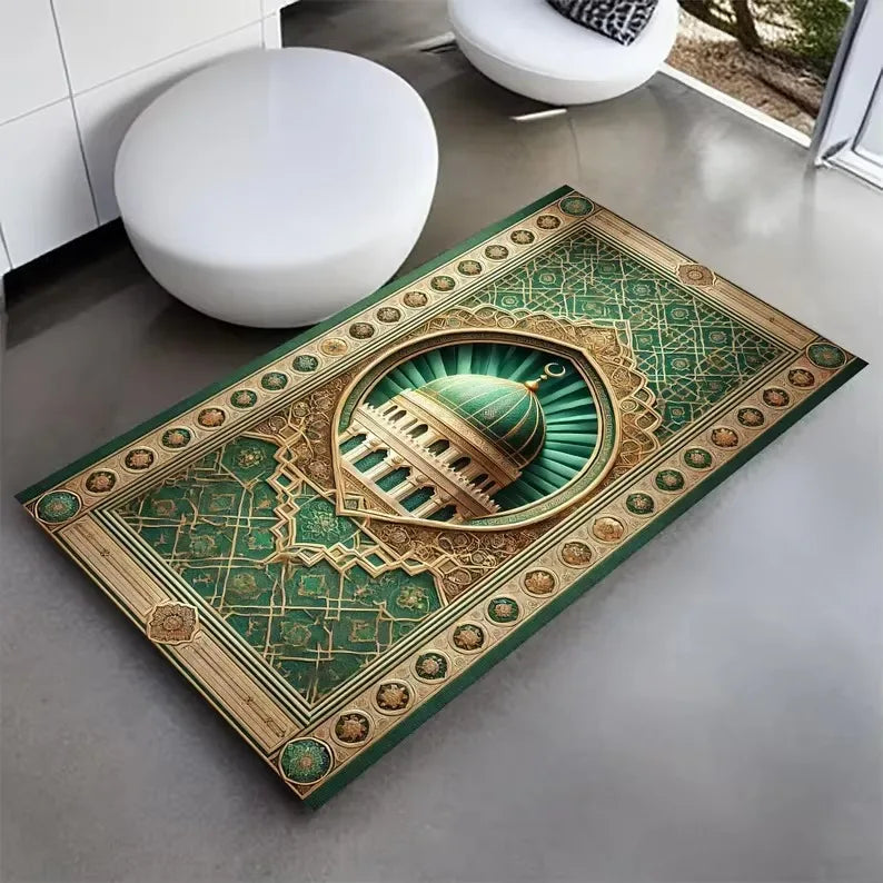 Muslim Prayer Carpets for Living Room Decoration Bedroom Bathroom Doormats Non Slip Floor Mat Home Sofa Coffee Table Area Rugs