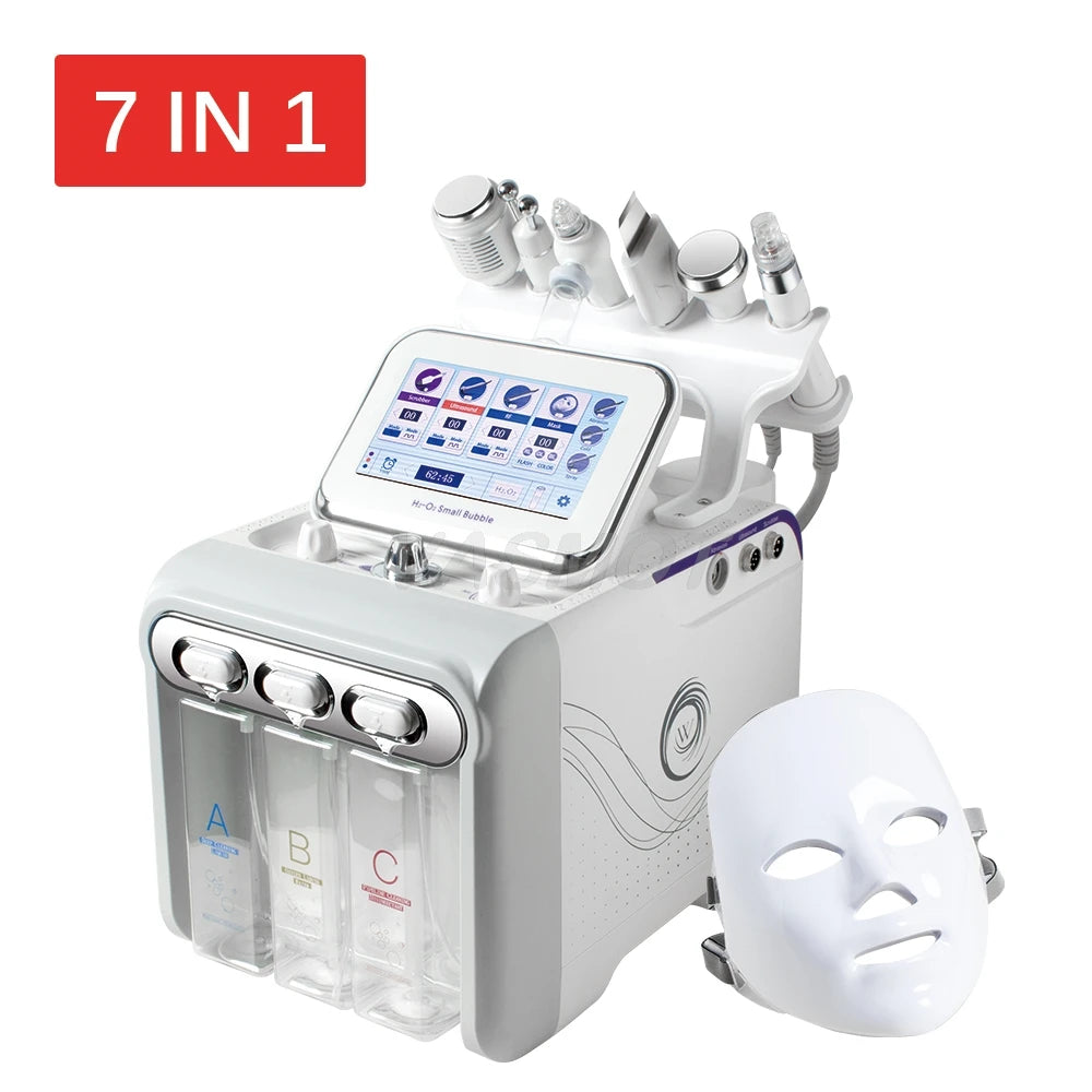 Hydrogen Oxygen Facial Machine Deep Cleansing RF Lifting Tightening Blackhead Removal Skin Care Water Dermabrasion Beauty Device