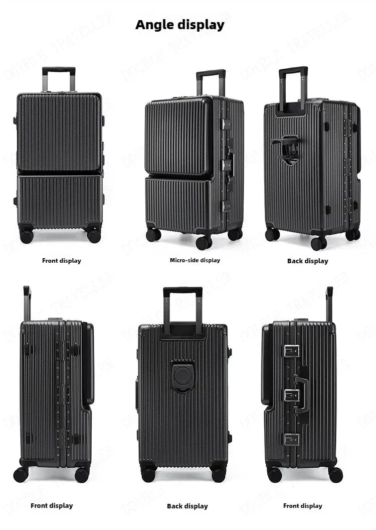 Multifunctional Suitcase Trolley Suitcase Computer Boarding Travel Luggage Large-capacity Suitcase Password Box Luggage