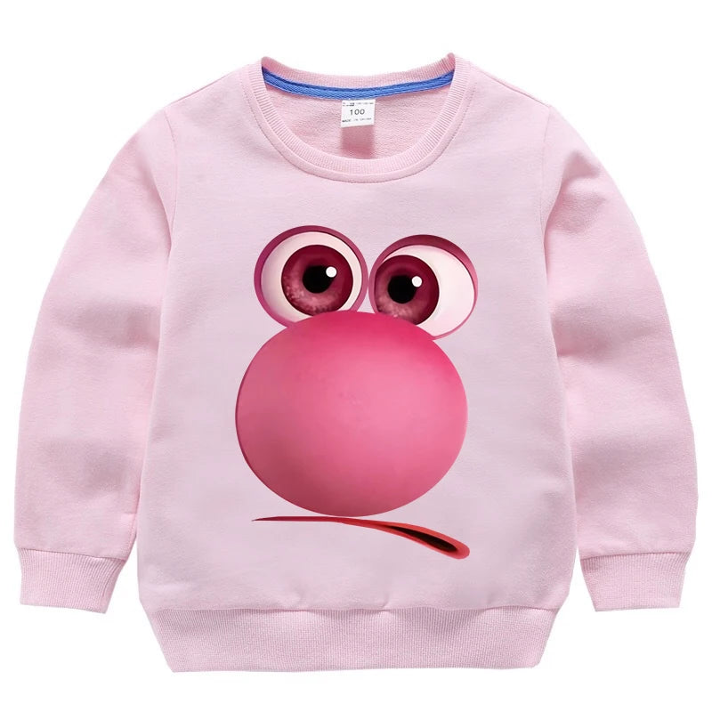 Inside Out 2 Sweatshirts for Boys Girls Anime Cartoon Funny Expressions Printed Hoodies Children Fashion Long Sleeve Pullover