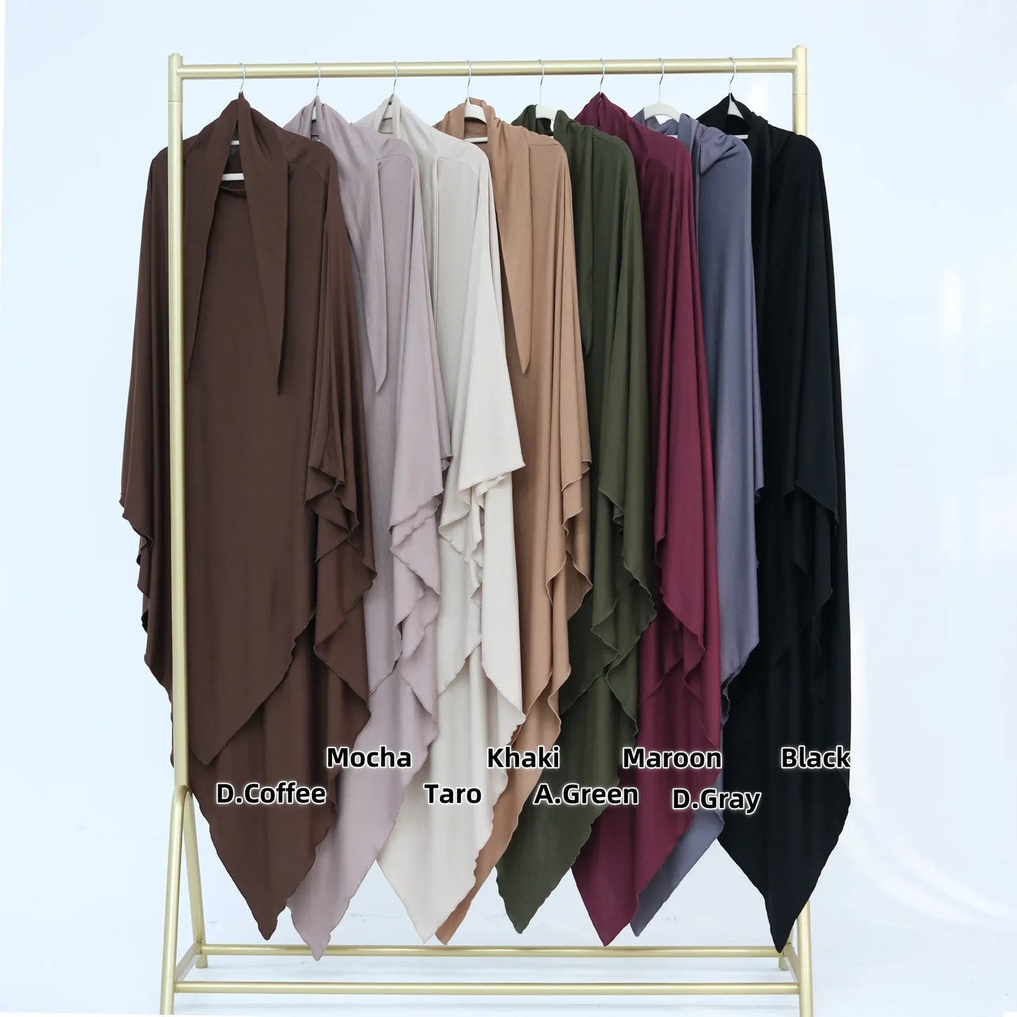 Modal Cotton Khimar Ramadan Hijab Solid Color Long Headscarf Muslim Women Long Khimar Islam Clothing Woman Solid Color Hijabs