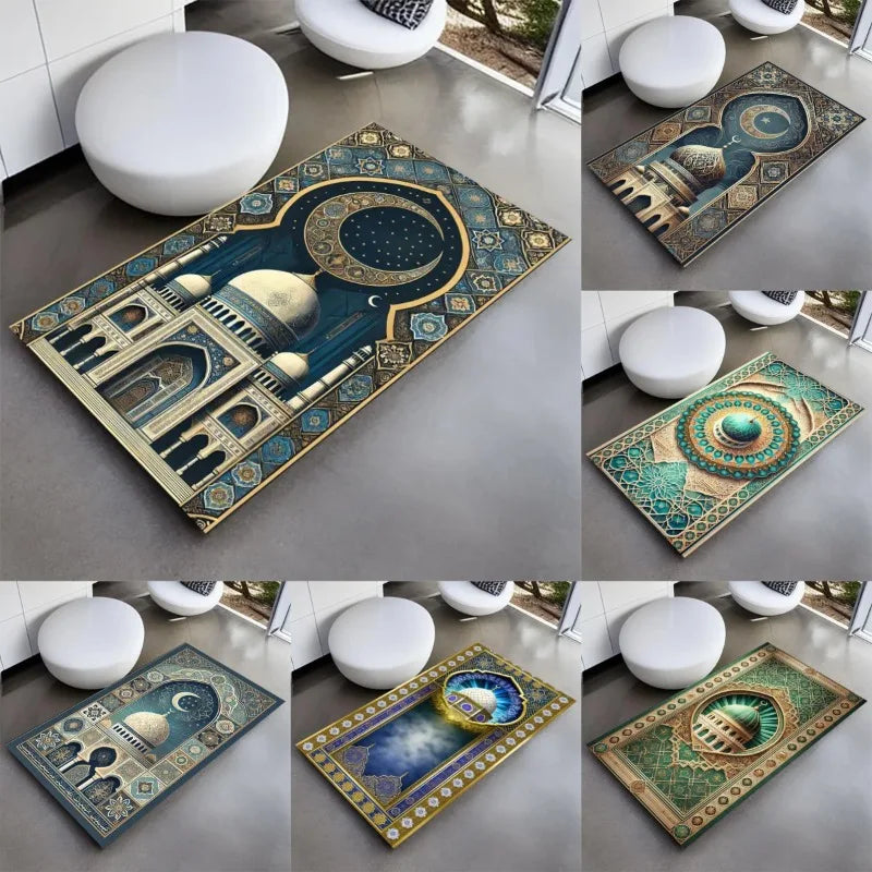 Divine Comfort Soft Muslim Prayer Rugs Turkish and Personalized Prayer Carpets and Flannel Floor Mat Perfect Gifts for Muslims