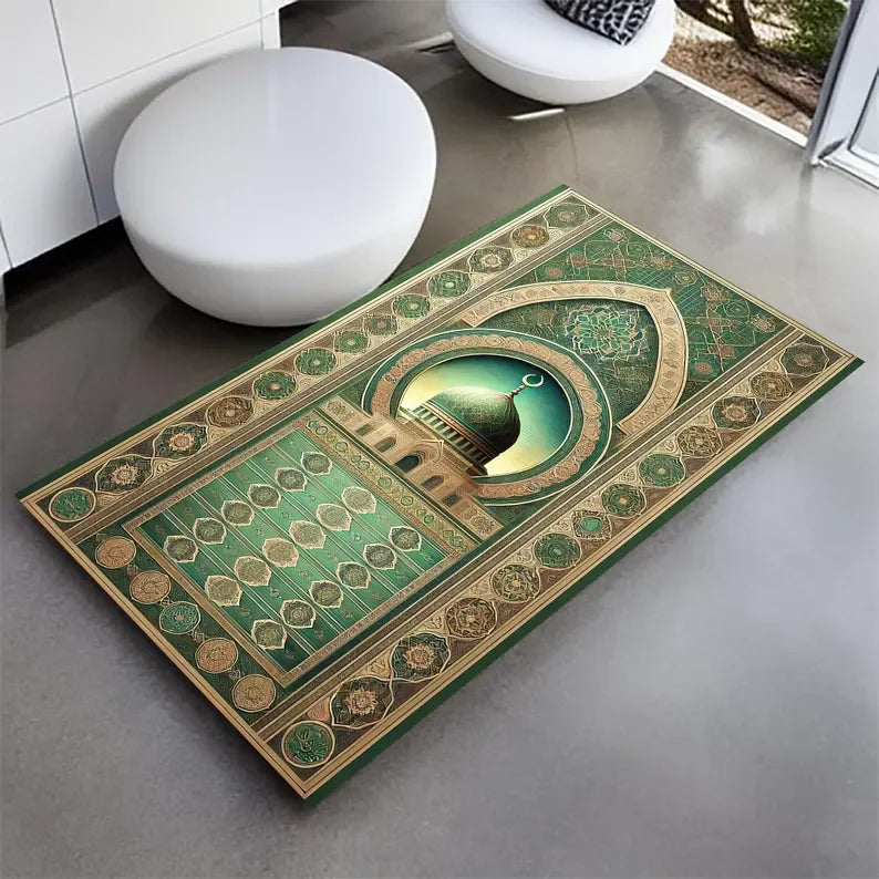 Divine Comfort Soft Muslim Prayer Rugs Turkish and Personalized Prayer Carpets and Flannel Floor Mat Perfect Gifts for Muslims