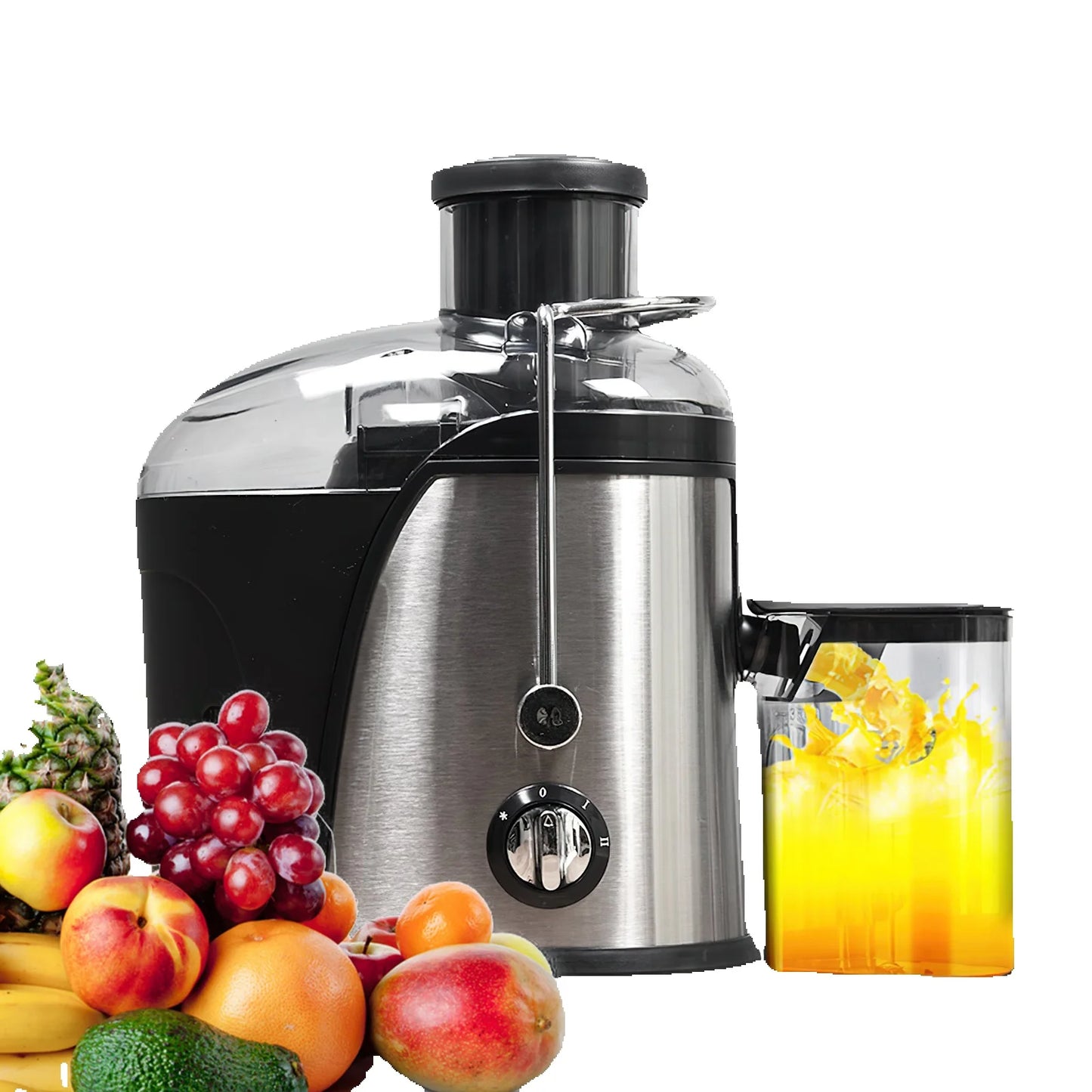 400W centrifugal electric juicer 3-inch large bore fruit  vegetable juicer 2-speed mixer blender