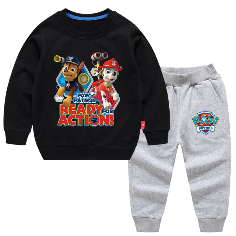 Paw Patrol Set for Boys Children Fashion  Cartoon Pants+Hoodies 2-Piece Outfits 3-10 Years Kids Clothes Toddler Boy Outfits