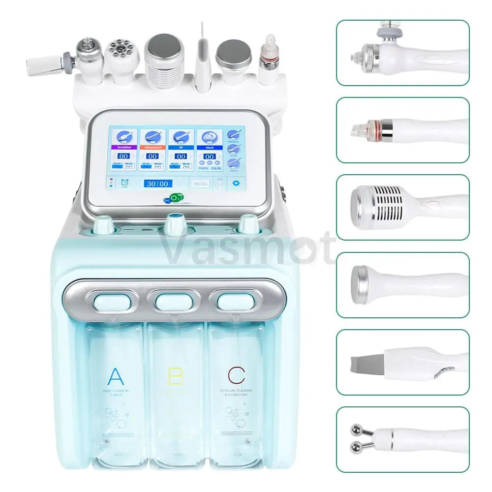 Hydrogen Oxygen Facial Machine Deep Cleansing RF Lifting Tightening Blackhead Removal Skin Care Water Dermabrasion Beauty Device