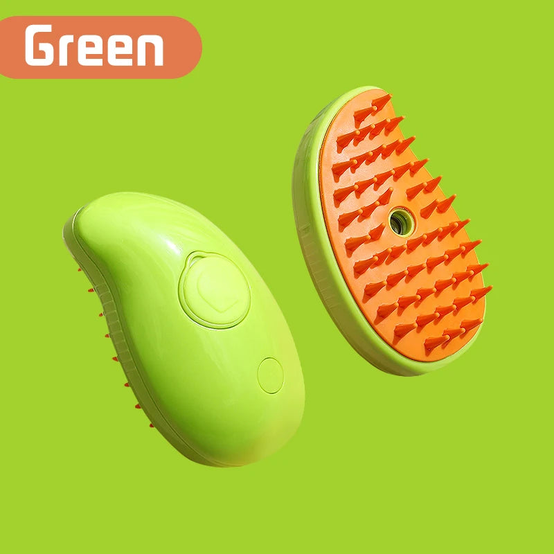 Steamy Cat Brush 3 in 1 Electric Anti-splashing Cat Brush with Steam Spray for Massage Pet Grooming Comb Hair Removal Combs New